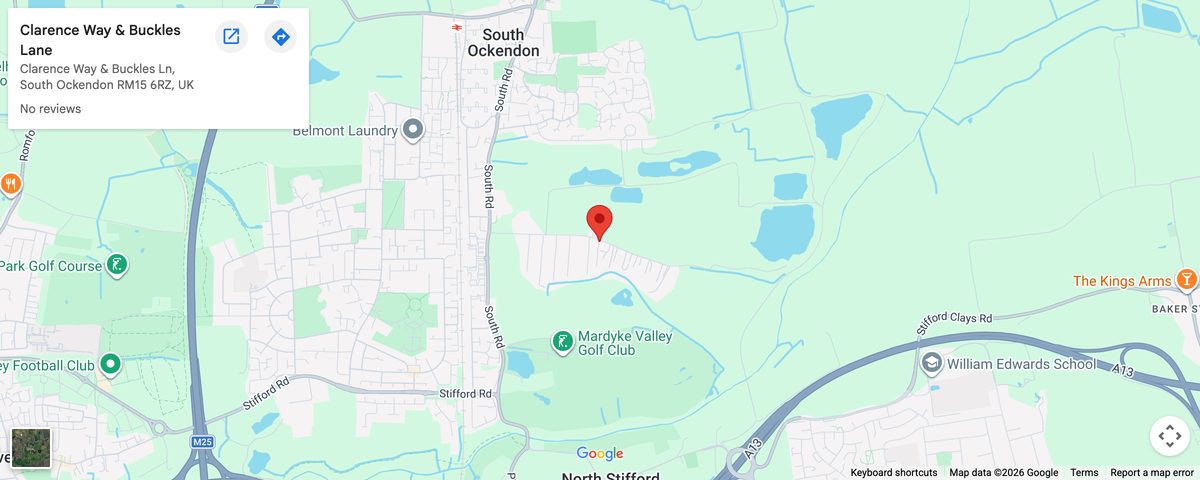 Map showing Loving Touch Dog Grooming in South Ockendon